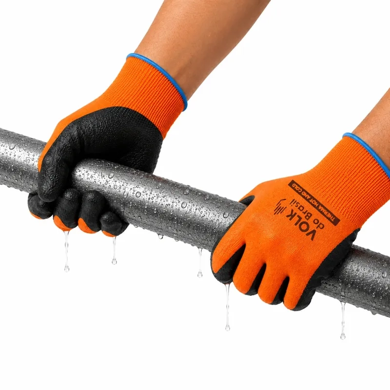 Luva Térmica Therma Hot and Cold Volk 10.17.472.82 Laranja e Preta CA 51369