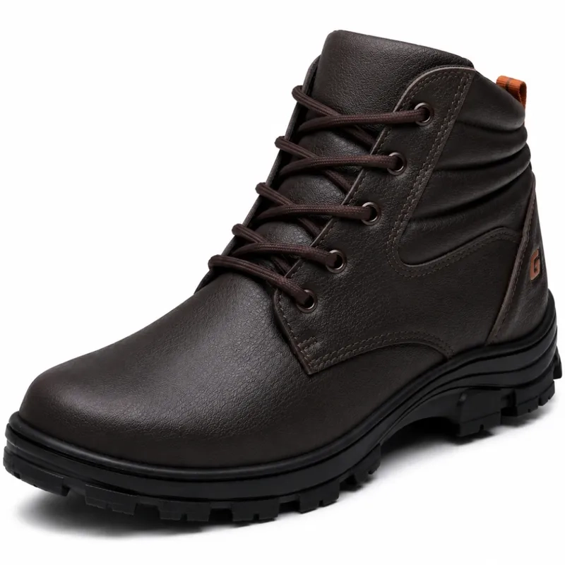 Bota de Segurança Gogowear Tork Café 100% Couro Legítimo e Solado Emborrachado CA 43770