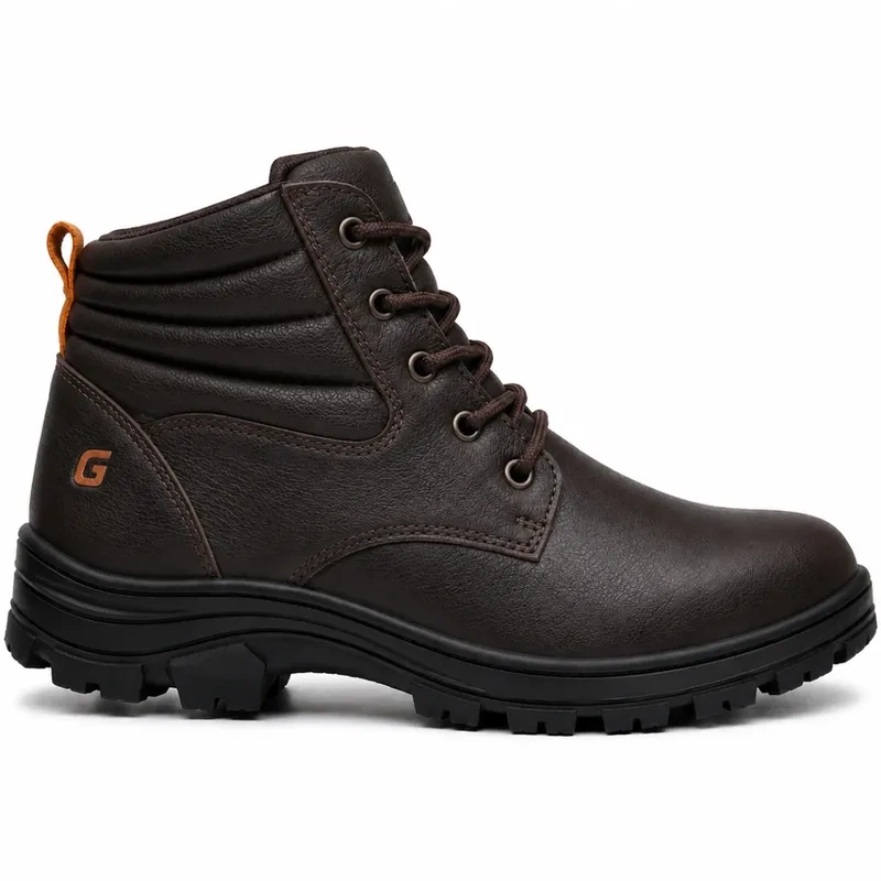 Bota de Segurança Gogowear Tork Café 100% Couro Legítimo e Solado Emborrachado CA 43770