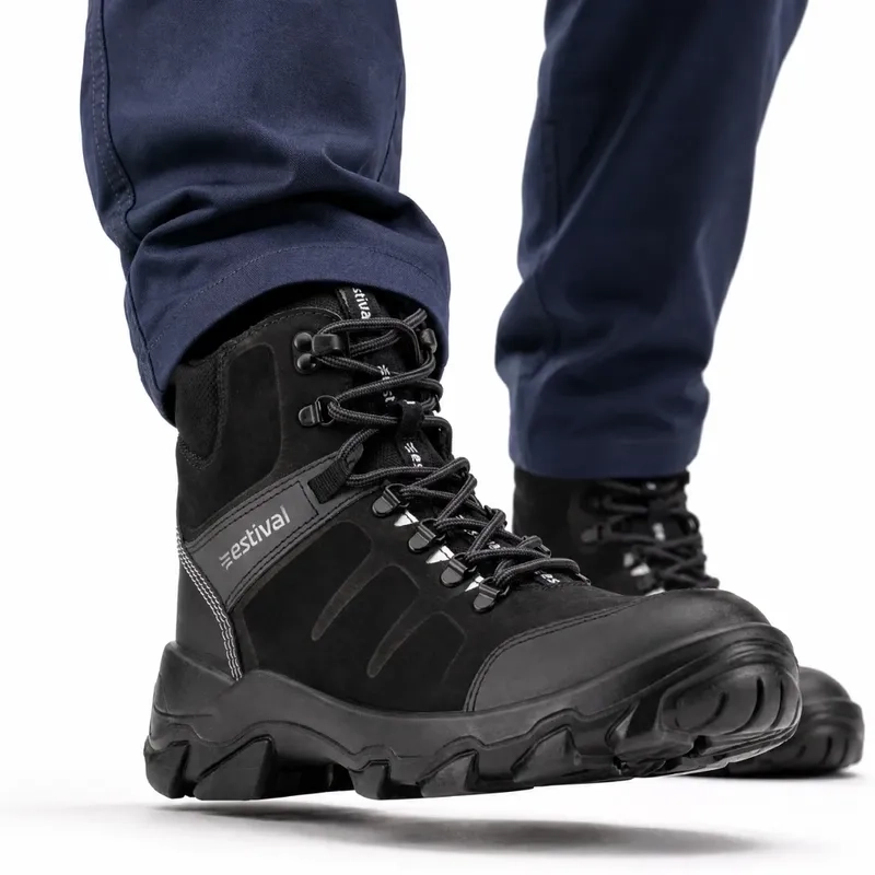 Bota de Segurança Estival Discovery DC20001S1 Preto Bico de PVC CA 44591