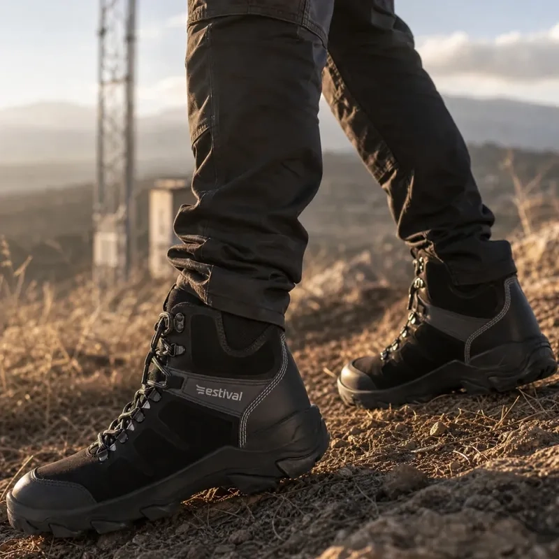Bota de Segurança Estival Discovery DC20001S1 Preto Bico de PVC CA 44591