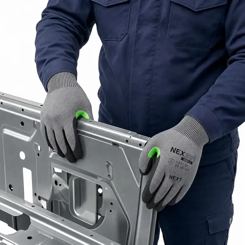 Luva Anticorte Nexsafe Iron 1 Next Safety Corte TDM Nível F Máximo EN 388 4343F Fio de Aço CA 52.798