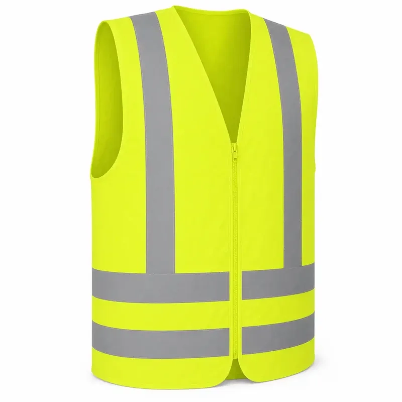Colete Refletivo Sem Bolso Amarelo Next Safety Alta Visibilidade NBR 15292 Classe 2 Zíper Cód 41.000