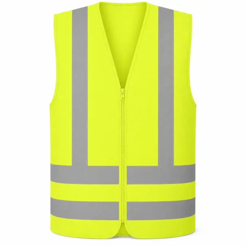 Colete Refletivo Sem Bolso Amarelo Next Safety Alta Visibilidade NBR 15292 Classe 2 Zíper Cód 41.000