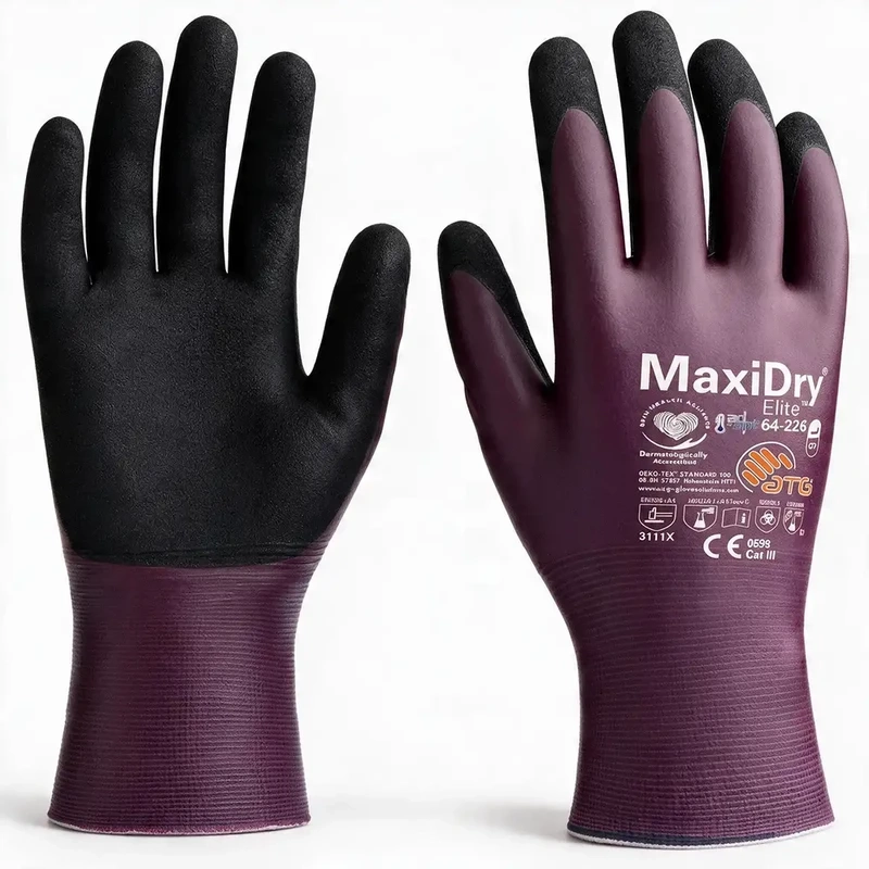 Luva MaxiDry Elite Total 79.200 ATG Química Tipo B CA 52994