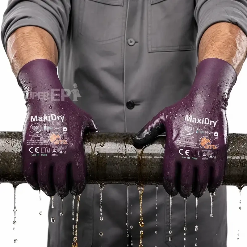 Luva MaxiDry Elite Total 79.200 ATG Química Tipo B CA 52994
