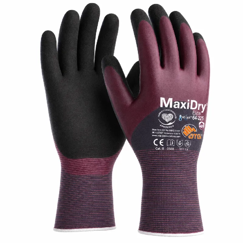 Luva MaxiDry Elite 3/4 ATG 79400 Nitrílica Banho no Dorso CA 52912
