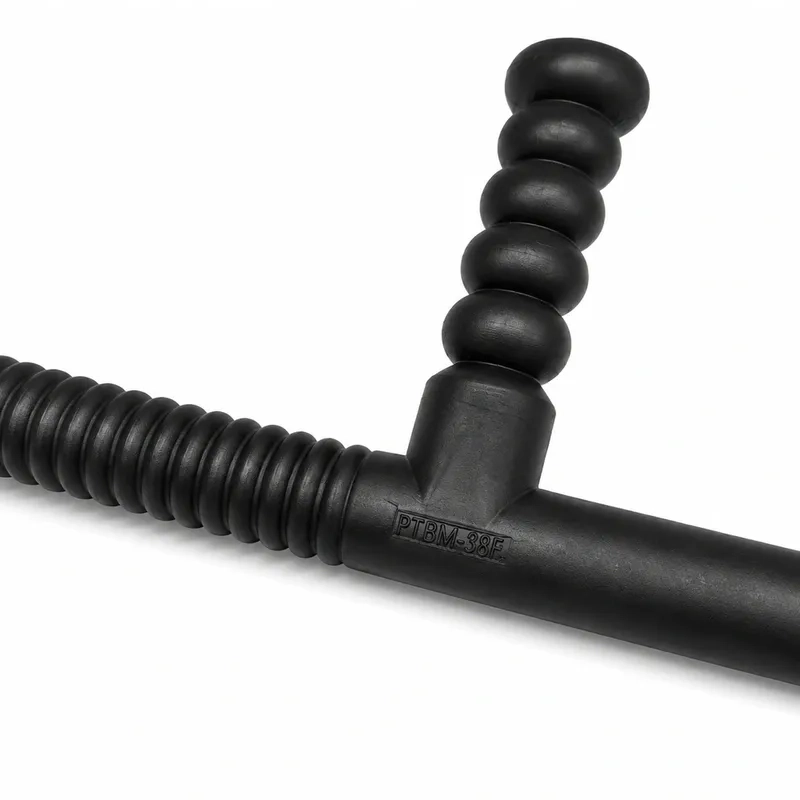 Tonfa Cassetete de Segurança Cabo Lateral Uso Profissional Vigilância