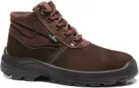 Botina de Segurança NoBuck Fujiwara HXP Denver 4041HXPN4400LG Marrom Com Bico Plástico CA 43698