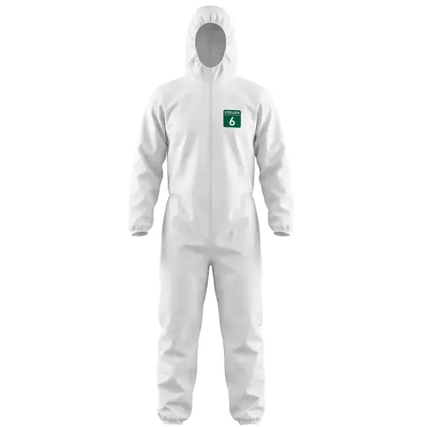 Macacão de Segurança Branco Danny SteelPro Proteção Química Vic-85111 CA 20662