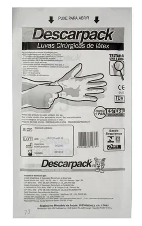 Luva Cirúrgica Estéril  Látex Descarpack