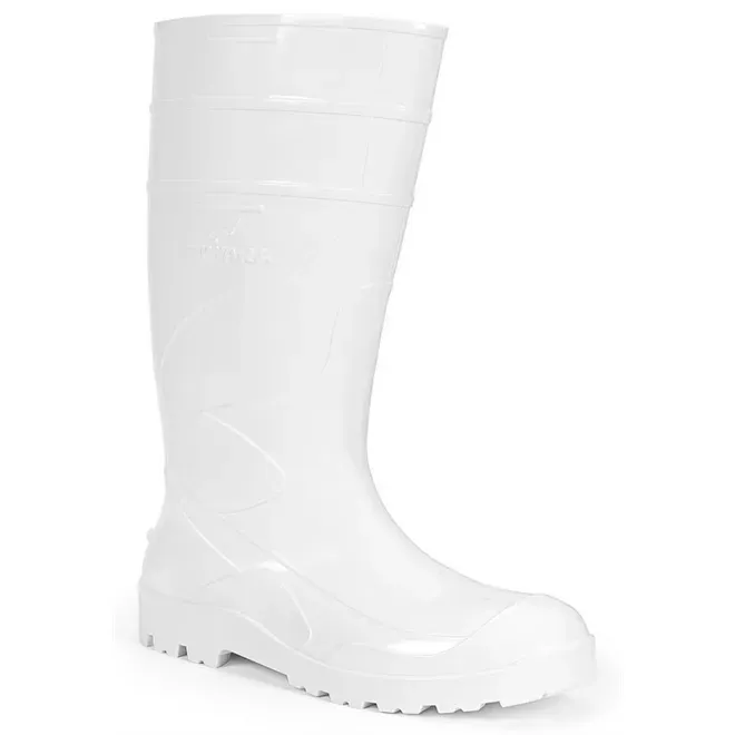 Bota de Pvc Imperméavel Branca Cano Longo Gran Atlantis Bracol Fujiwara CA 38201 / 37455