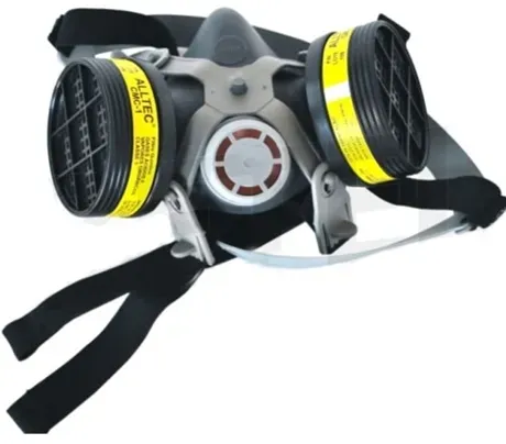 Máscara Contra Gases 1/4 Facial Alltec 2002 com 2 Filtros Inclusos CA 33596