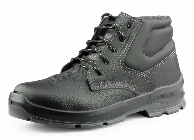 Bota de Segurança em Amarrar Fujiwara BNFS Com Bico de Pvc 4065BNFS4600FX Atende Norma CA 42032