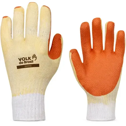 Luva de Segurança Orange Volk Ótima Resistência Abrasiva e Térmica 250º  CA 21367
