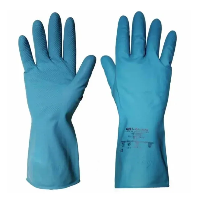Luva de Látex Silver Lalan AdvanSafety Azul CA 39562