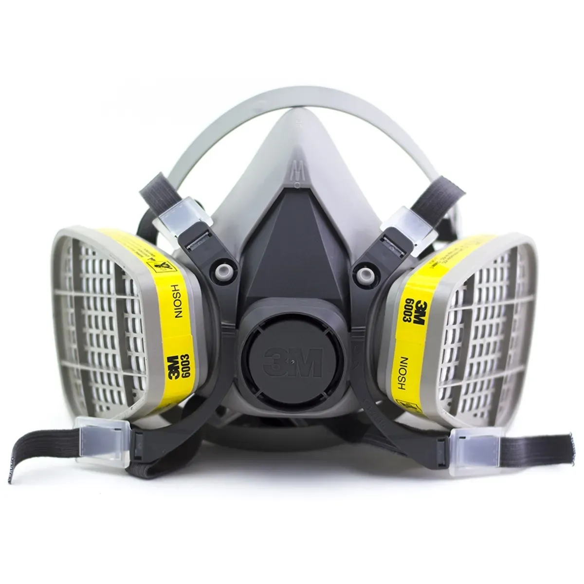 Respirador 3M 6200 Com Filtros Para Odores e Gases Ácidos 6003