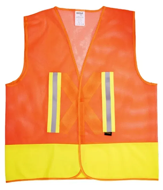 Colete Tipo Tela Respirável Refletivo Bicolor Repelente  de Água RFX Vicsa VIC-71316