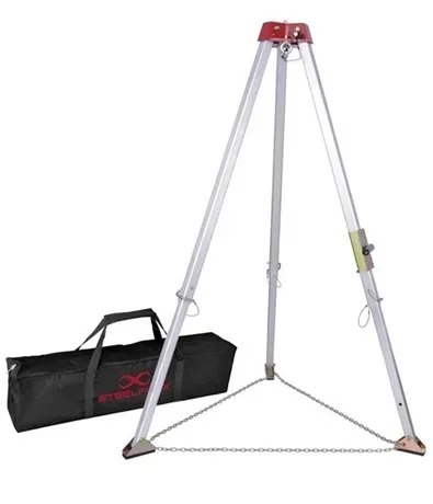Tripé Para Espaços Confinados Alumínio e Corrente Steelflex