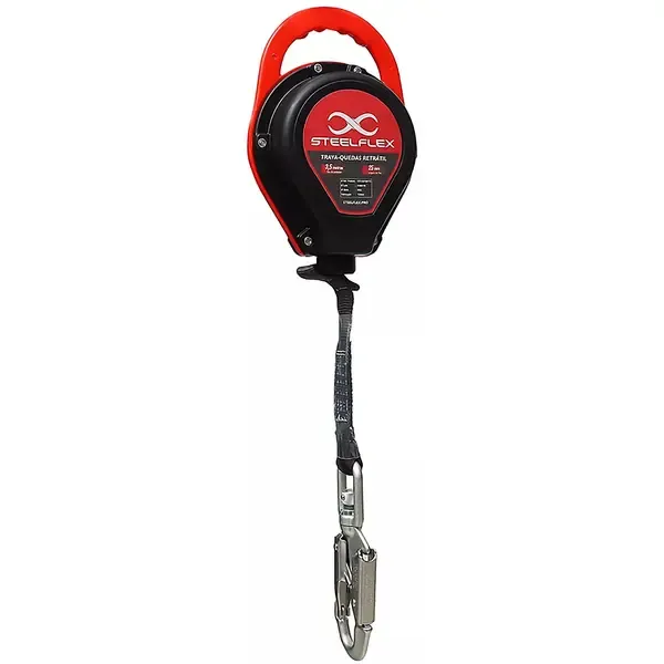 Trava-Quedas Retrátil Steelflex STF CQTQ0173 3,5 m – Segurança em Altura com Bloqueio Automático
