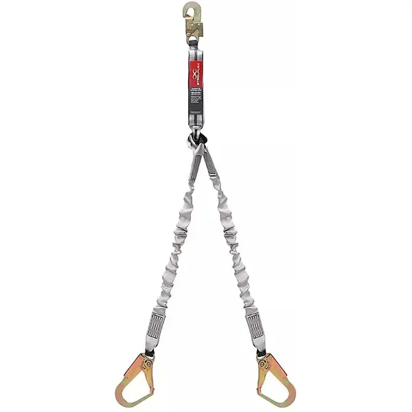 Talabarte em Y Steelflex STF-CQTL0235 – Dupla Proteção para Trabalho em Altura com Absorvedor de Energia