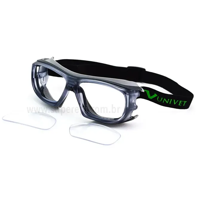 Óculos Univet 5X9E Com Elástico Permite Lentes de Grau CA 37807