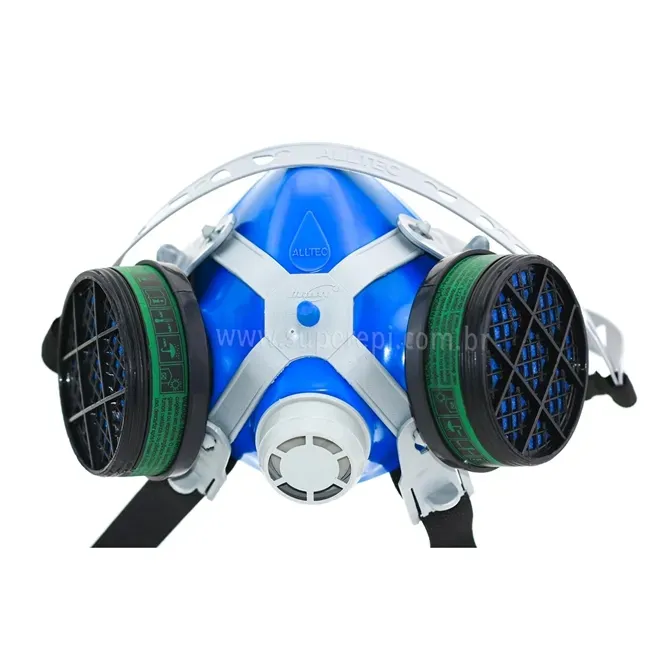 Máscara Alltec 2402 Com 2 Filtros Para Pesticidas e Solventes
