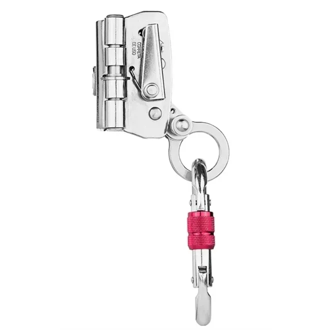 Trava-Quedas Em Aço Inox Para Corda 12mm Com Mosquetão Delta Plus