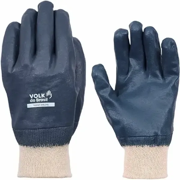 Luva de Banho Nitrílico Total Volk Volknit Malha Ca 25084 Modelo 10.66.959.14