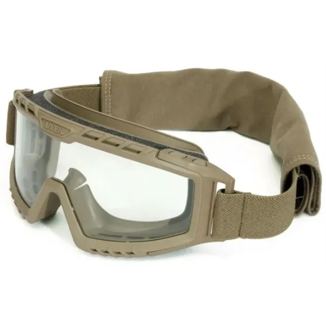 Óculos Tático Uvex XMF Google S0775D Cor Areia Lente Incolor Padrão Militar Vo e V50