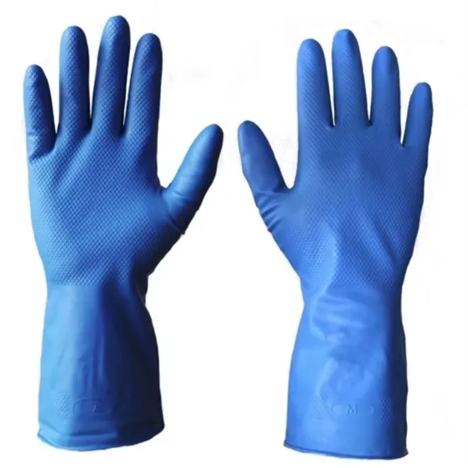 Luva Nitrílica Azul Reutilizável Ambidestra Hold Nitro Super Safety CA 38011 Par
