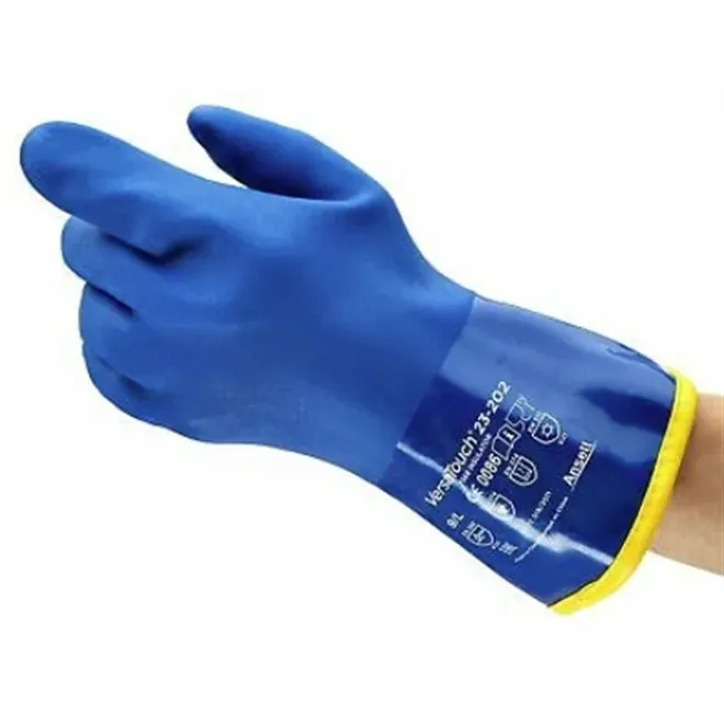 Luva Para Baixa Temperatura -30º Ansell AlphaTec 23-202 Com Forro e Impermeável CA 35695