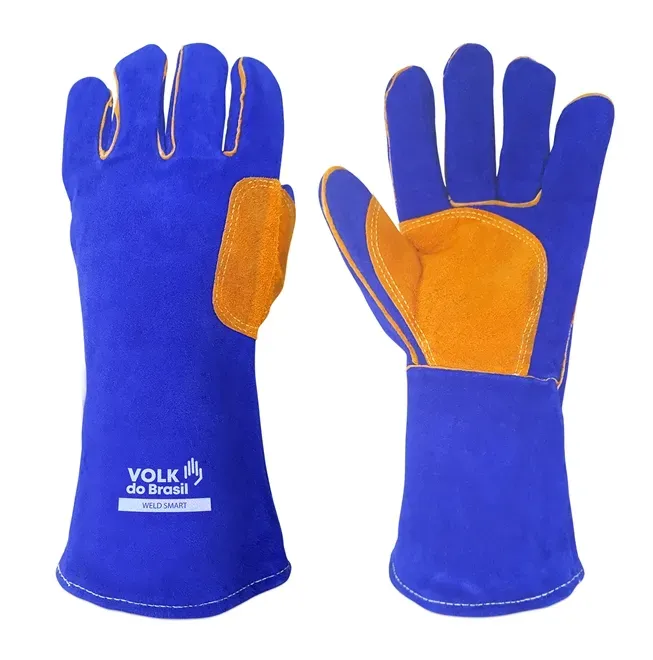 Luva de Proteção Soldador Weld Smart Volk Cano Médio Até 500º CA 42917