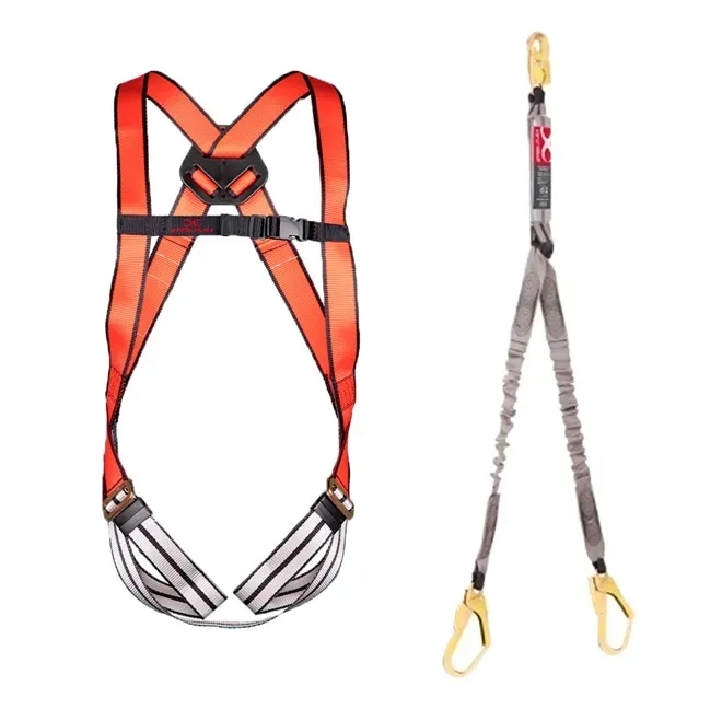 Cinturão de Segurança Steelflex com 1 ponto CQCT1111 + Talabarte Duplo em Y Com Fita Tubular