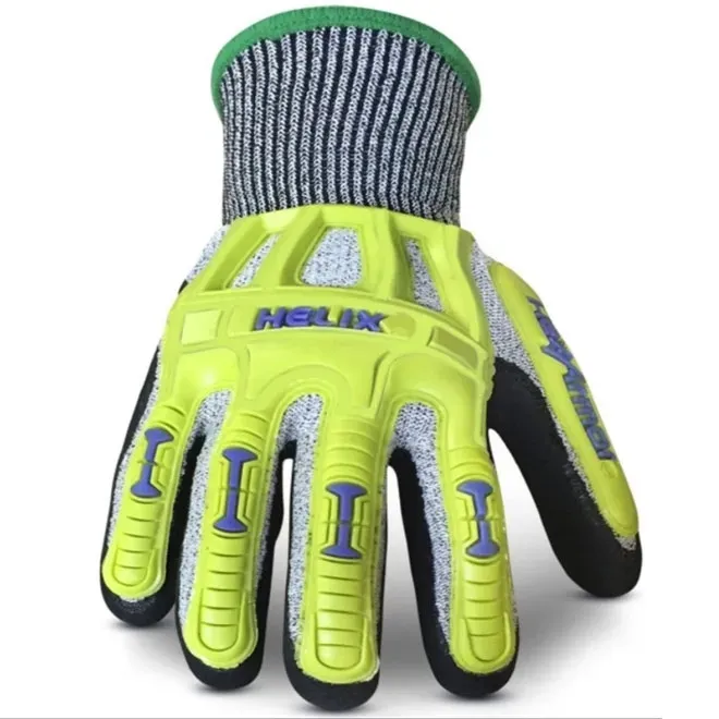 Luva Hexarmor Helix 2096 Proteção Para Impactos e Anticorte Palma Banhada em Nitrilo