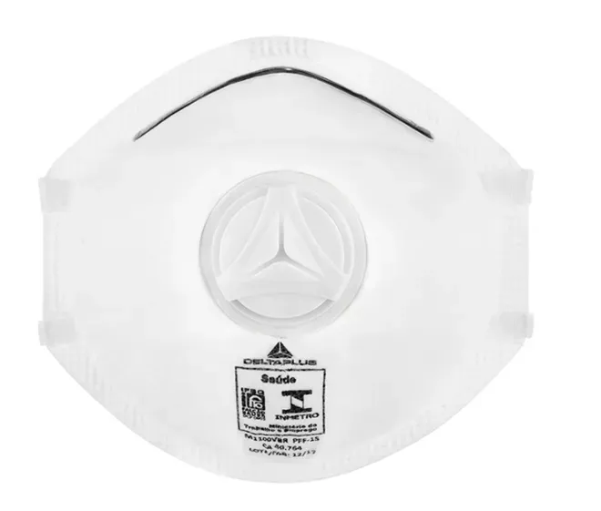 Máscara Respiratória Tipo Concha Delta Plus Confor PFF1 Com Válvula M1100VBR CA 40764