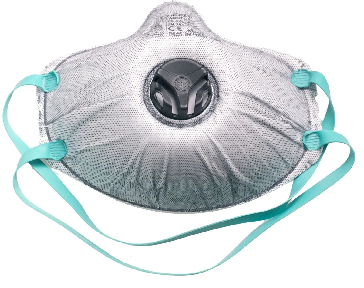 Máscara BLS ZERO 30C PFF3 Carvão Ativo Com Válvula Alta Proteção e Vedação 2 Camadas CA 42959