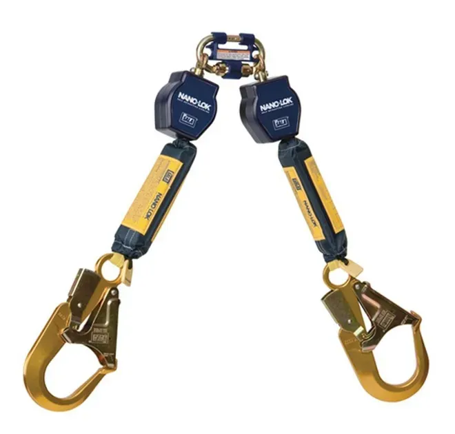 Trava-Quedas Retrátil Nano Lok Duplo 63 Dbi Sala 1,8 Mtetros Proteção Baixas Alturas 70804504424