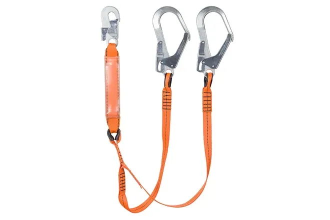 Talabarte Duplo em Y 55 mm com ABS  Laranja Delta Plus WPSAN213140ADD