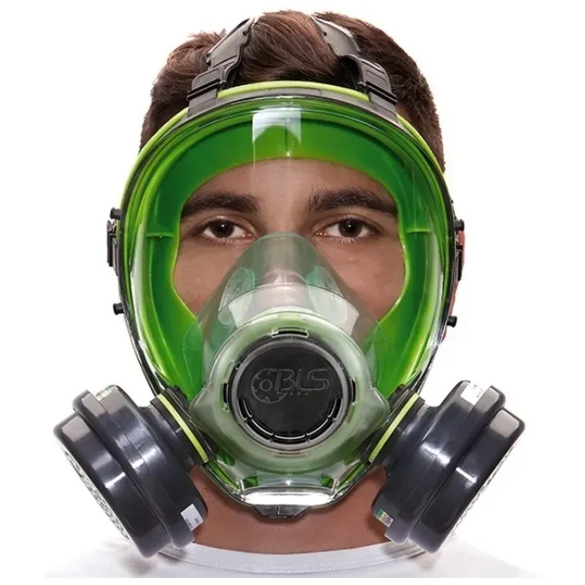 Respirador Bls 5700 Facial Inteira Em Silicone Com  Filtro Incluso CA 35554