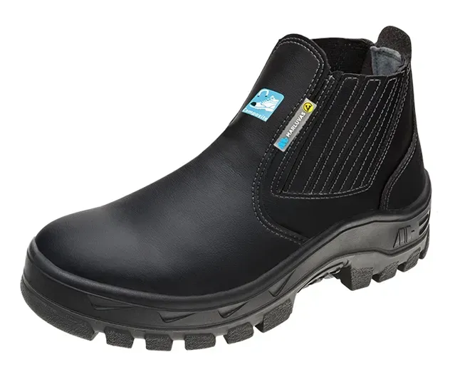 Bota de Segurança Antiestática Marluvas 70B19-GI-C-PAD Em Microfibra e Bico de Composite CA 42585
