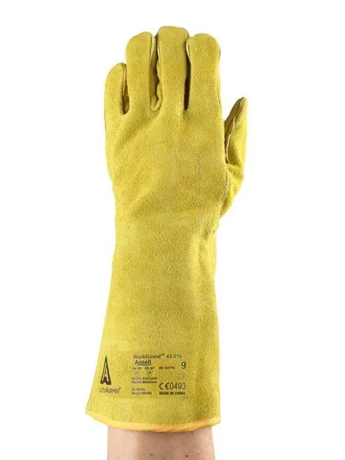 Luva de Proteção Térmica Antichama Ansell ActivArmr® 43-216 Couro e Kevlar CA 29715