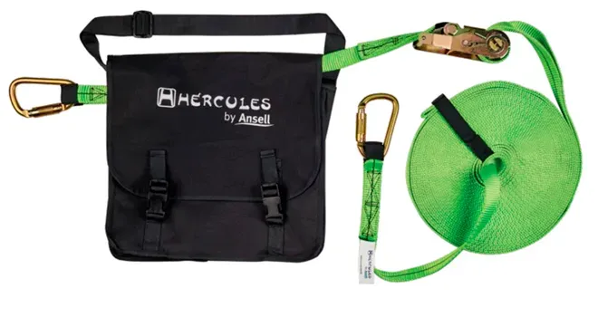 Linha de Vida Provisória Hércules HLVP01 Com 20 Metros Em Fita e 2 Conectores