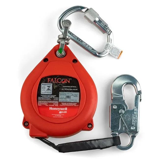 Trava-Quedas Auto-Retrátil Honeywell Miller Falcon Edge Com 6 Metros em Fita MP20P-20ft