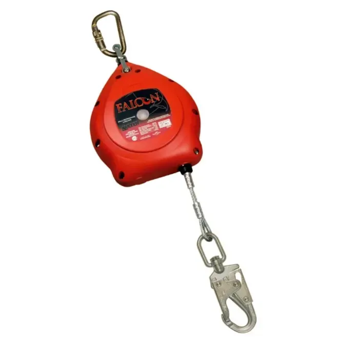 Trava-Quedas Auto-Retrátil Honeywell Miller Falcon Edge Com 9 Metros em Cabo de Aço MP30G/30FT-POR