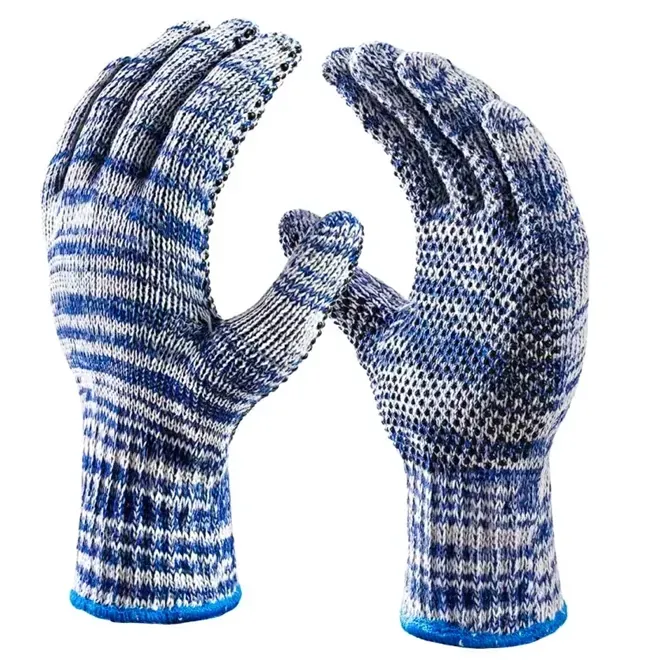 Luva de Algodão Pigmentada Danny Cottonflex Azul DA-10.350 Para Serviços Gerais CA 46574