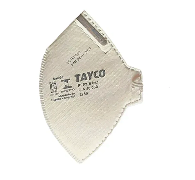 Máscara PFF2 N95 Anvisa Sem Válvula Branca Tayco H2750 CA 46030