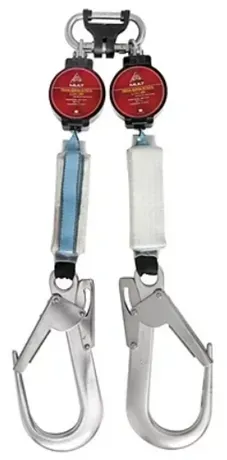 Trava Quedas Retrátil Y Duplo em Fita com ABS 2,1m MGCINTO MULT 3313 Trava Quedas Retrátil I em Fita com ABS 2,1m MGCINTO MULT 3313 Ideal Para Baixas Alturas