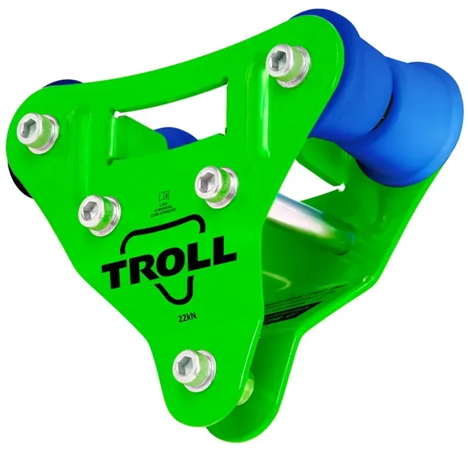 Trole Para Viga I De 3 a 8 Polegadas Bonier Em Aço Com 4 Roldanas Troll