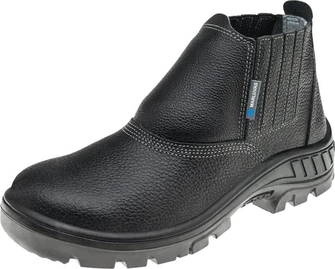 Bota de Segurança Marluvas 95B19 A PA em Couro Bico e Palmilha Antiperfuro de Aço CA 41430
